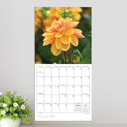 2027 Flowers Mini Calendar